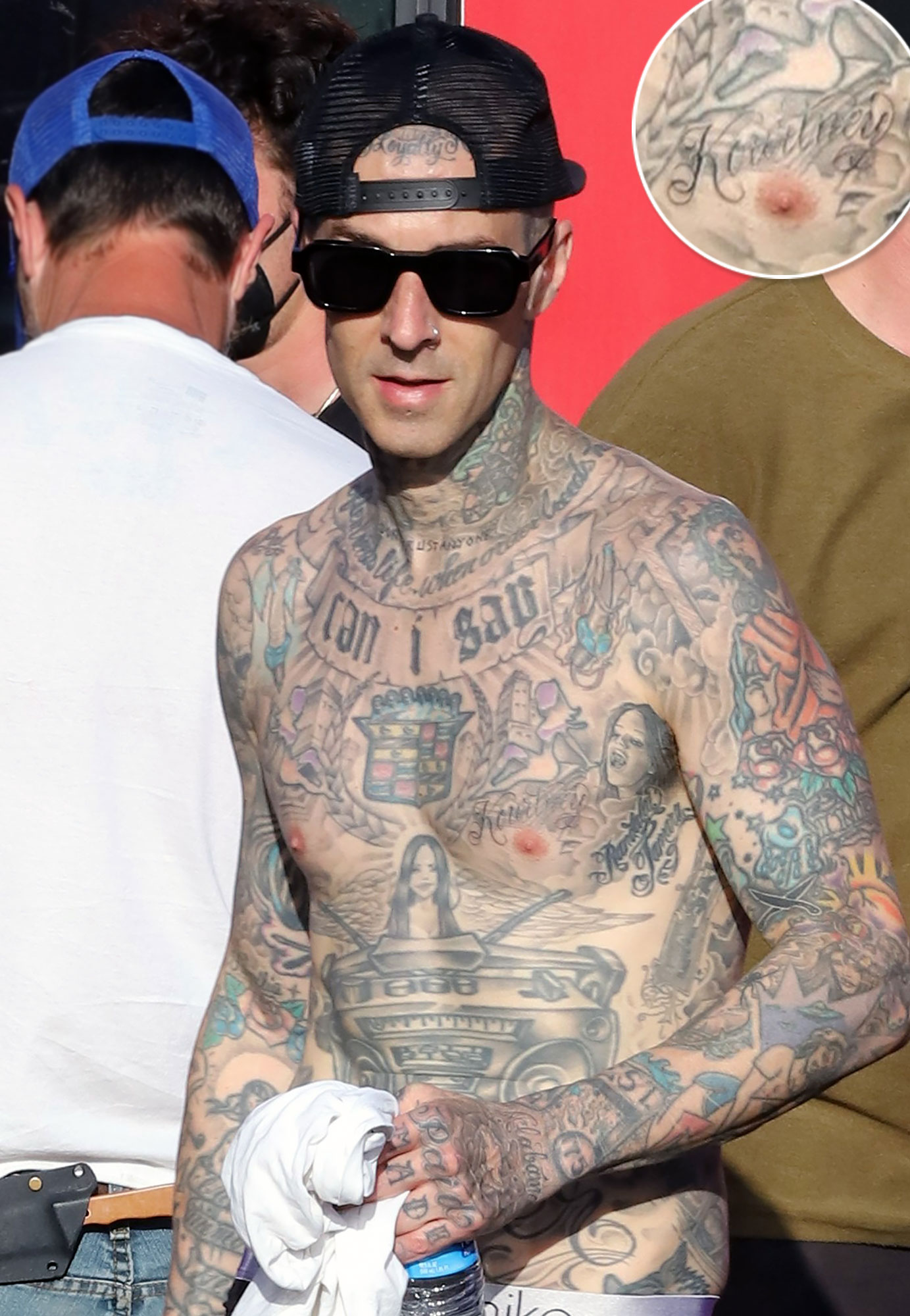 Travis barker chest tattoos